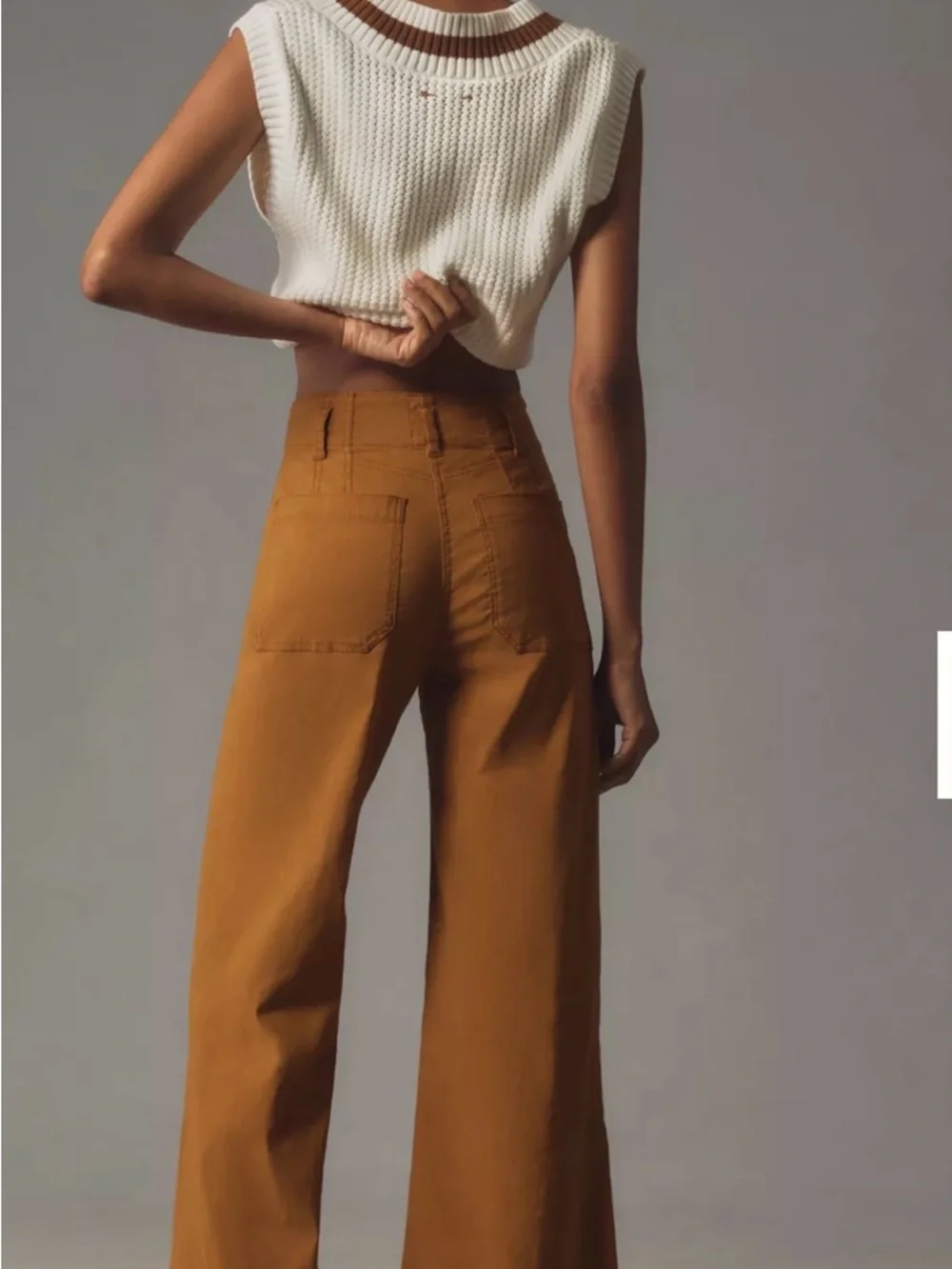 Anthropologie Maeve Junie High-Rise Flare Pants Magic Fabric Edition Size 25 - Picture 7 of 8